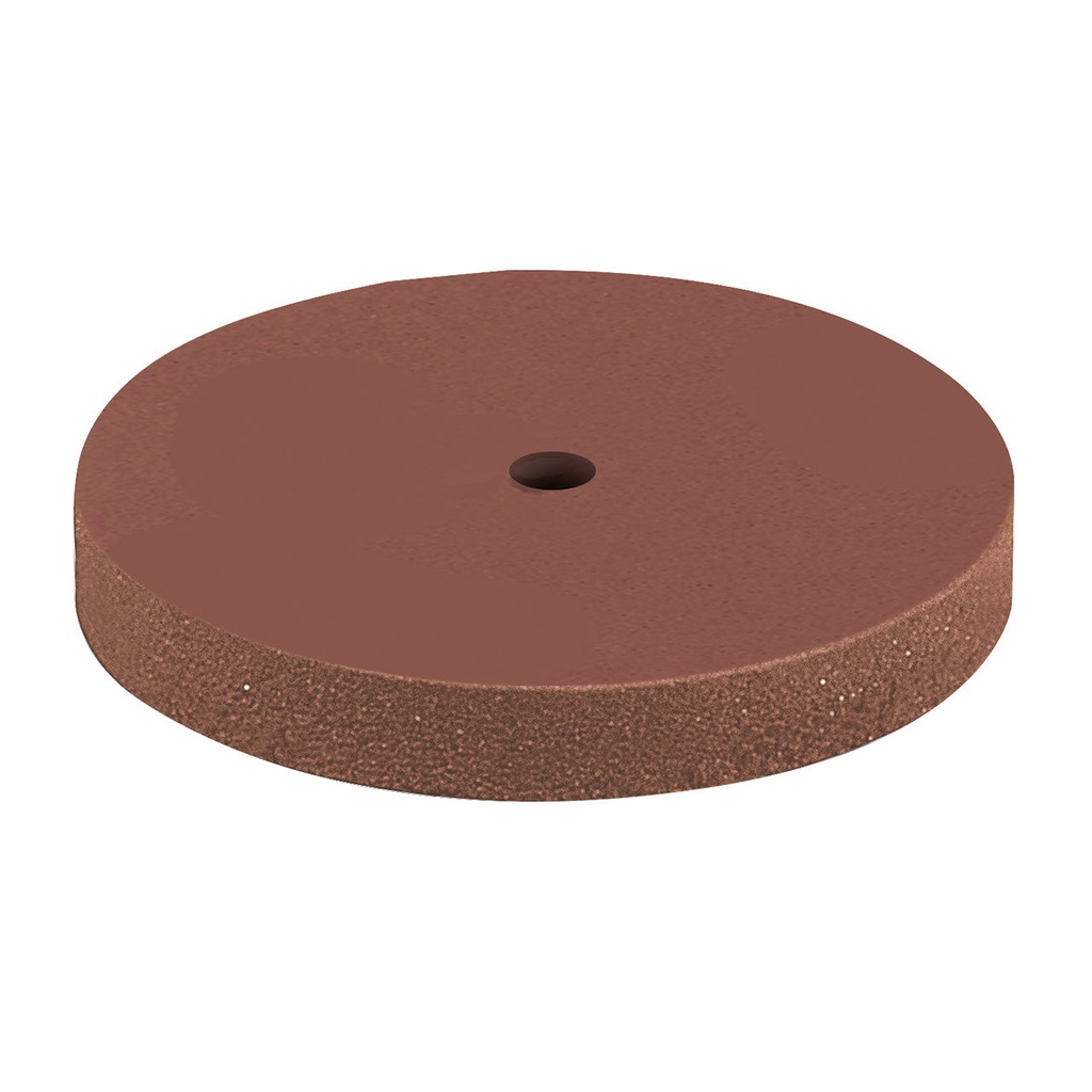 EVE® Poly Polishers EVEFLEX 7/8" Square Edge Wheel Reddish Brown Medium Grit (Pkg. of 100)