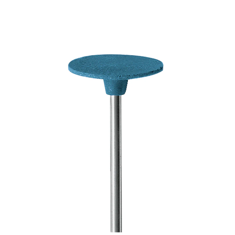 EVE® Poly Polishers EVEFLEX 19x0.5mm Floppy Disc Blue Extra Coarse Grit - 3/32" Shank (Pkg. of 100)