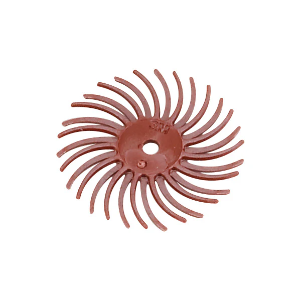 3M™ Radial Bristle Discs - 3/4" Red, 220 grit (Pkg. of 12)
