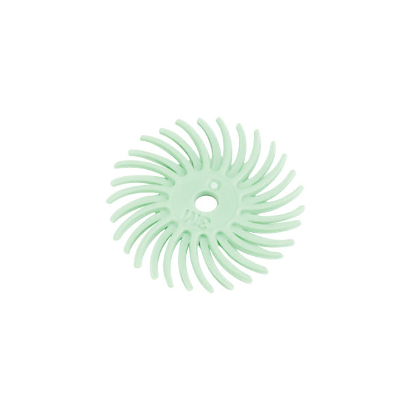 3M™ Radial Bristle Discs - 9/16" Light Green 1 Micron (Pkg. of 48)