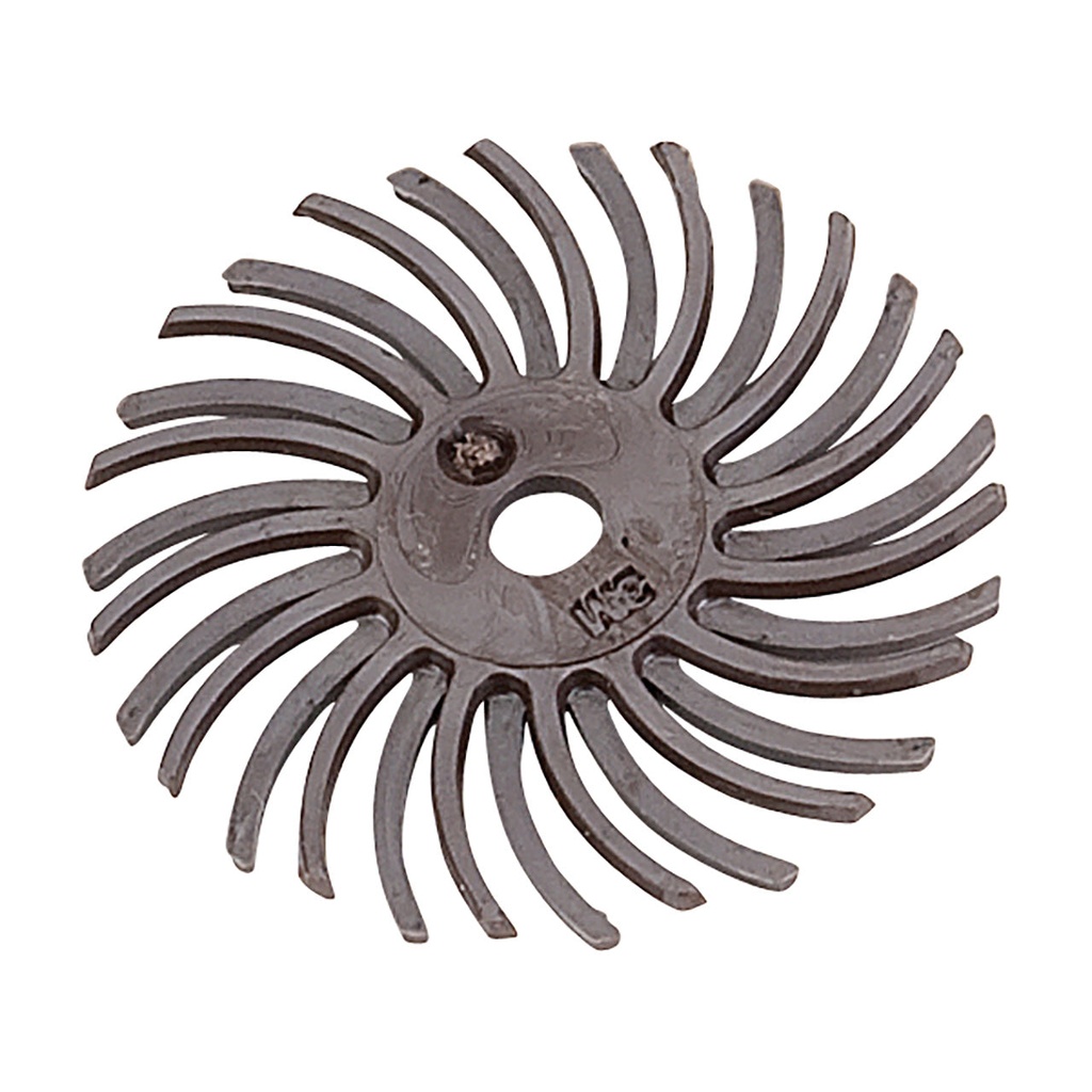 3M™ Radial Bristle Discs - 1" Brown with Mandrel (Pkg. of 24)