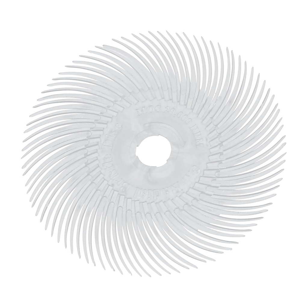 3M™ Radial Bristle Discs 3" (Pkg. of 40) - White (120 grit)