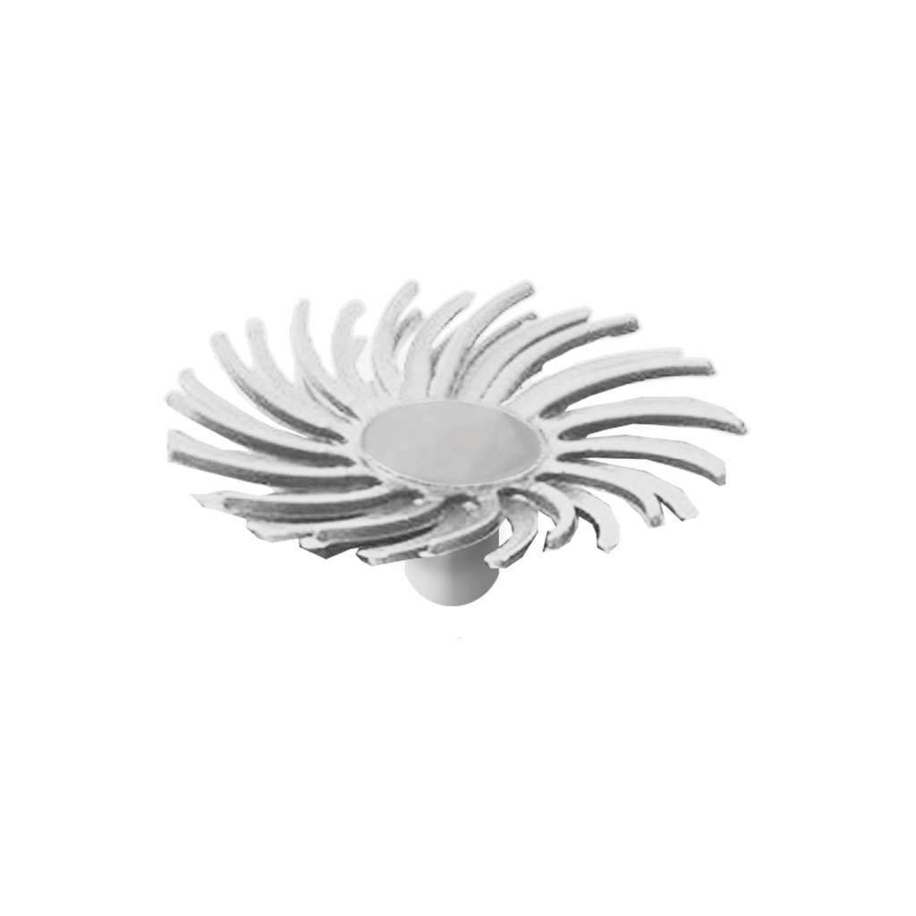 [145-5004] Dedeco® SUNBURST® Snap Radial Discs - 1/2", 120 grit White