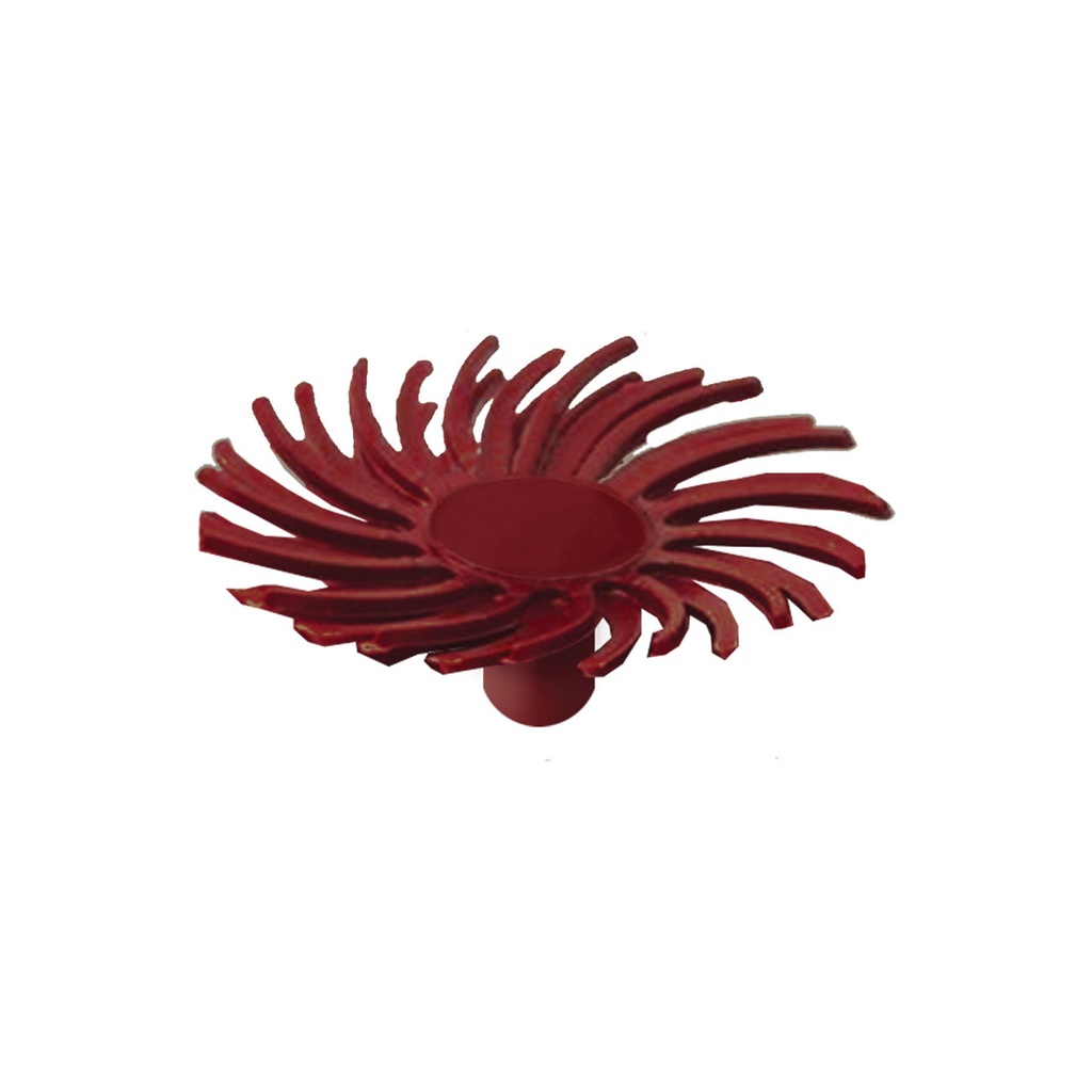 [145-5005] Dedeco® SUNBURST® Snap Radial Discs - 1/2", 220 grit Red