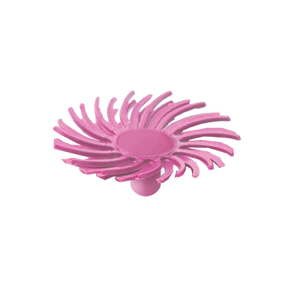 [145-5007] Dedeco® SUNBURST® Snap Radial Discs - 1/2", 600 grit Pink