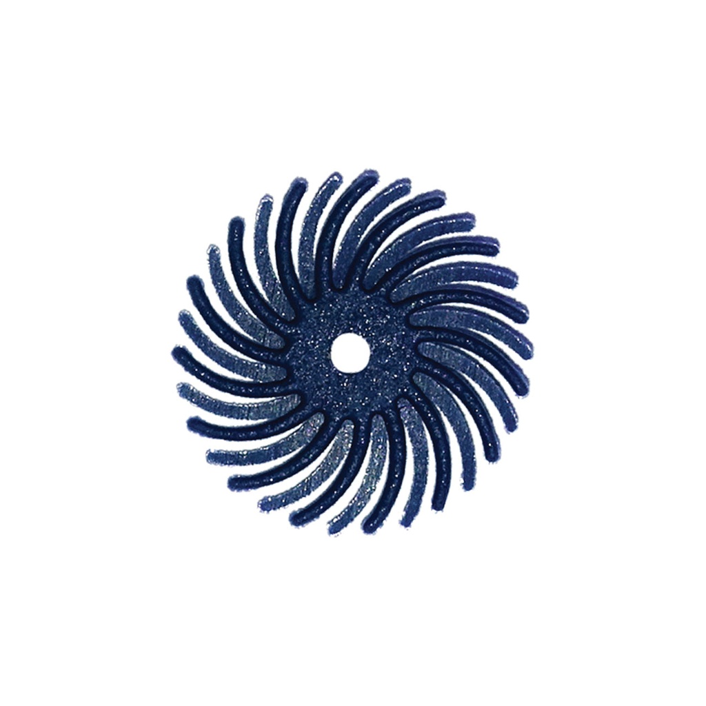 [145-5026] Dedeco® SUNBURST® Radial Discs - 5/8", 400 Grit Blue (Pkg. of 12)