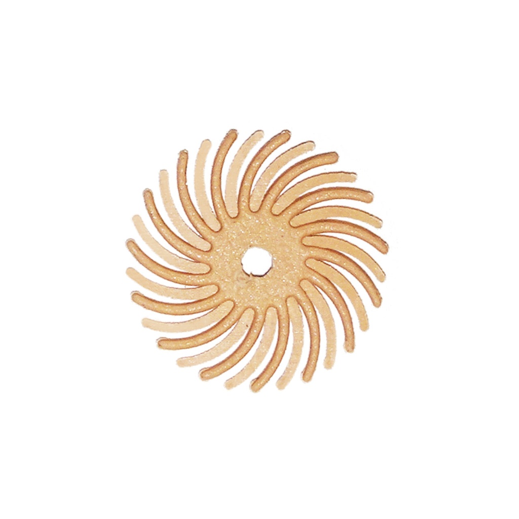 [145-5048] Dedeco® SUNBURST® Radial Discs - 5/8" 6 Micron (Pkg. of 48) Peach