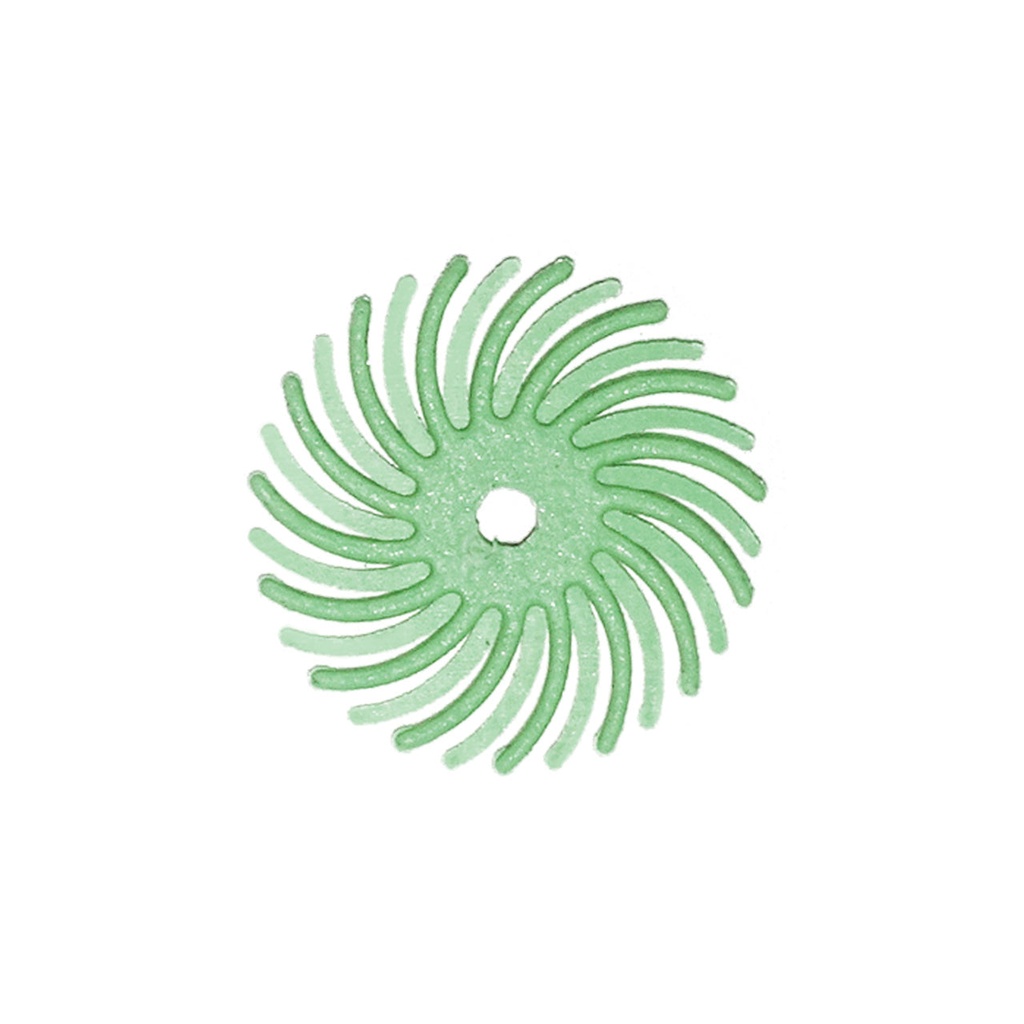Dedeco® SUNBURST® Radial Discs - 5/8" 1 Micron (Pkg. of 48) Light Green