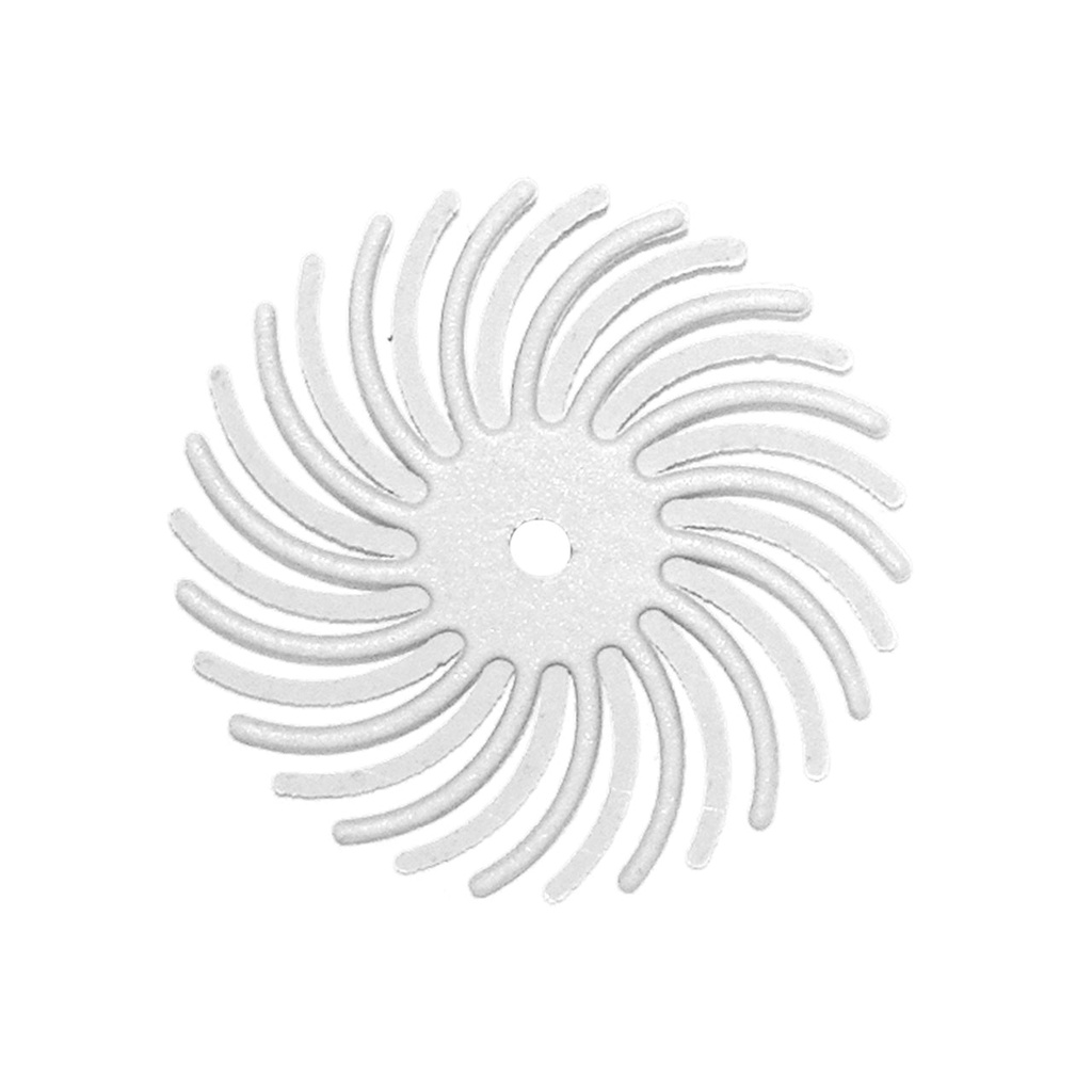 [145-5084] Dedeco® SUNBURST® Radial Discs - 7/8" 120 grit (Pkg. of 48) White