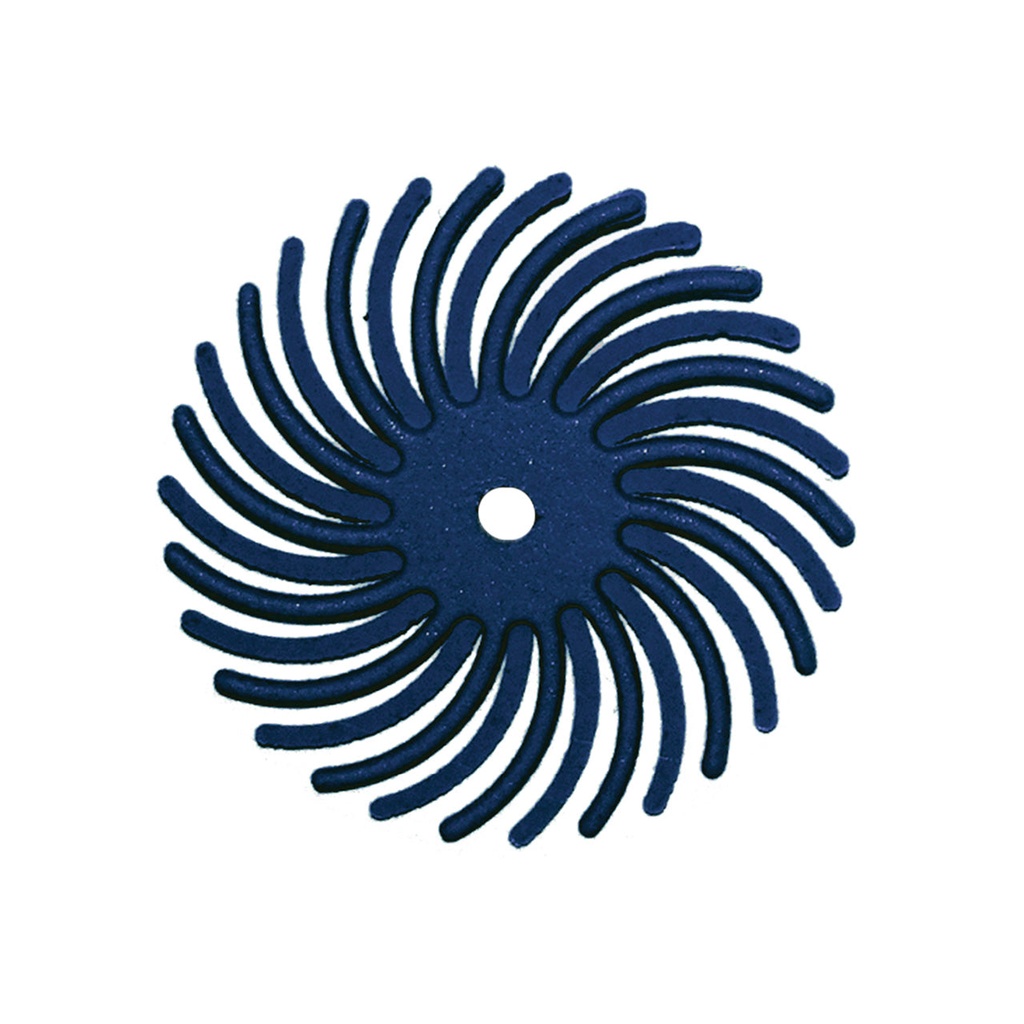 [145-5086] Dedeco® SUNBURST® Radial Discs - 7/8" 400 grit (Pkg. of 48) Blue