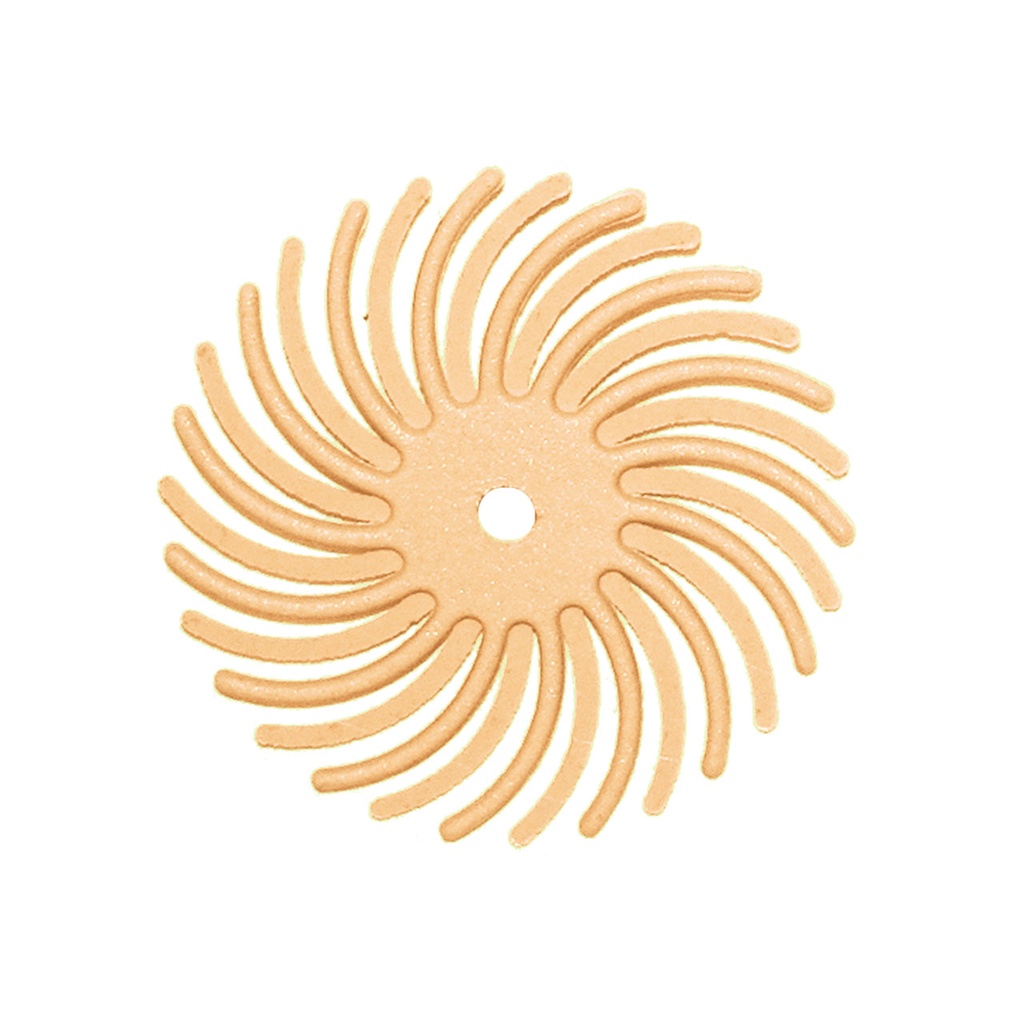 Dedeco® SUNBURST® Radial Discs - 7/8" 6 Micron (Pkg. of 48) Peach