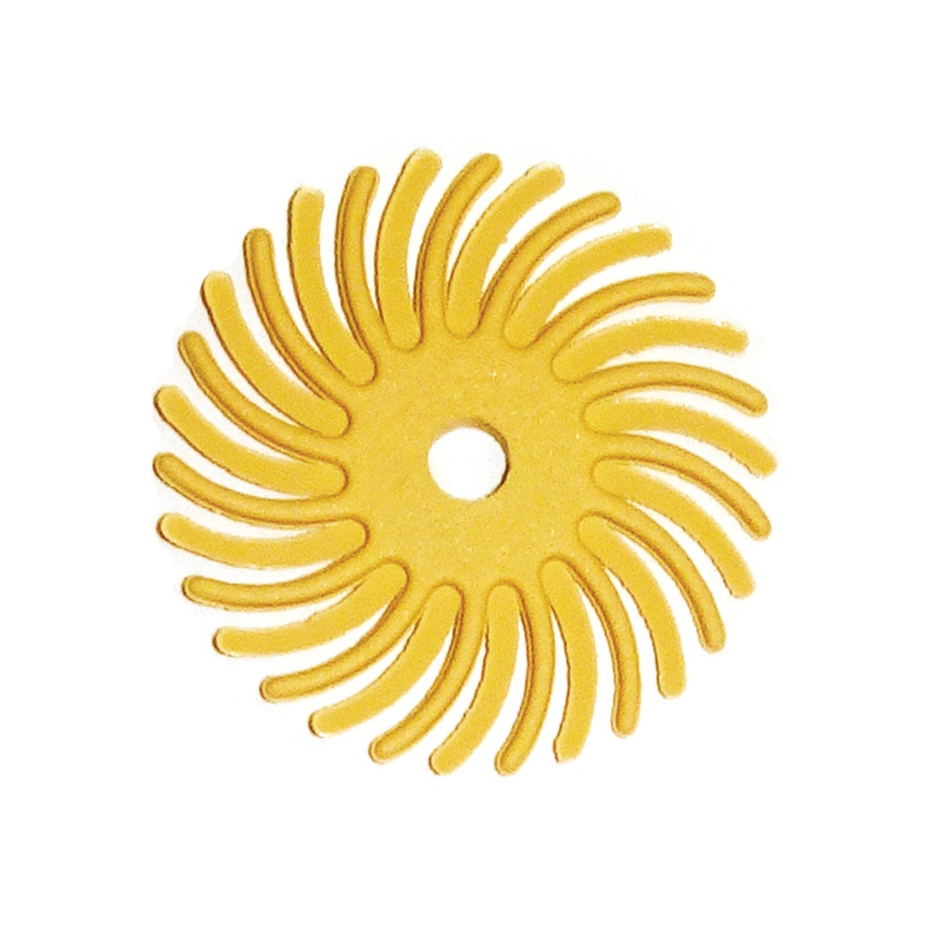 [145-5123] Dedeco® SUNBURST® Radial Discs - 1", 80 Yellow (Pkg. of 12)