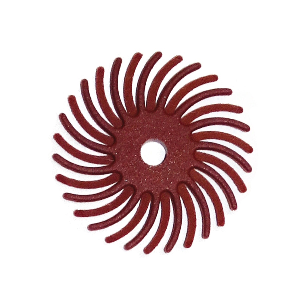 [145-5125] Dedeco® SUNBURST® Radial Discs - 1", 220 Red (Pkg. of 12)
