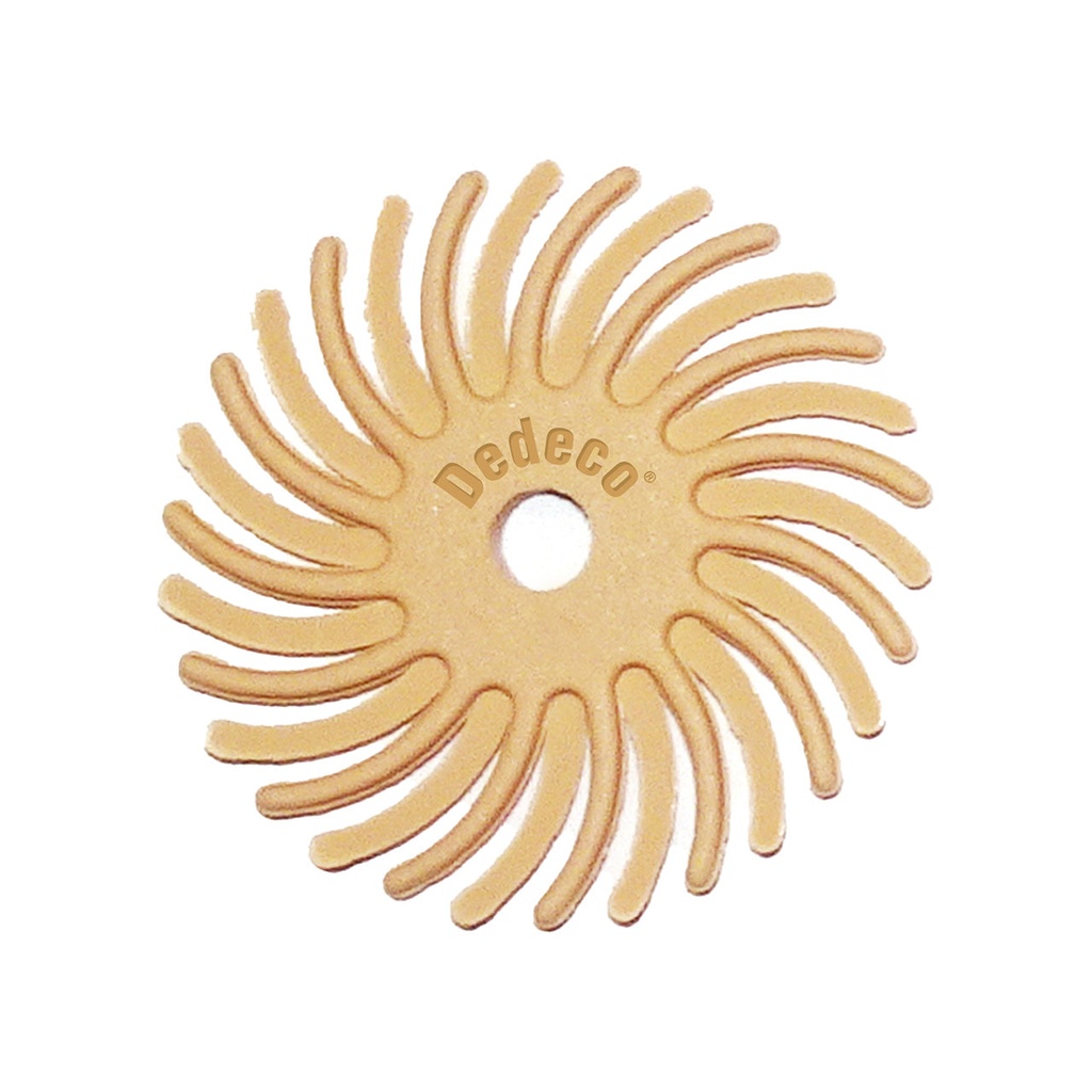 [145-5147] Dedeco® SUNBURST® Radial Discs - 1", 6 Micron Peach (Pkg. of 48)