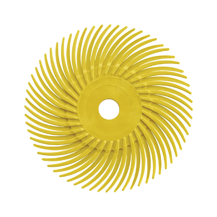 Dedeco® SUNBURST® Radial Discs - 3" (3/8" Center Hole) - 80 grit (Pkg. of 12)
