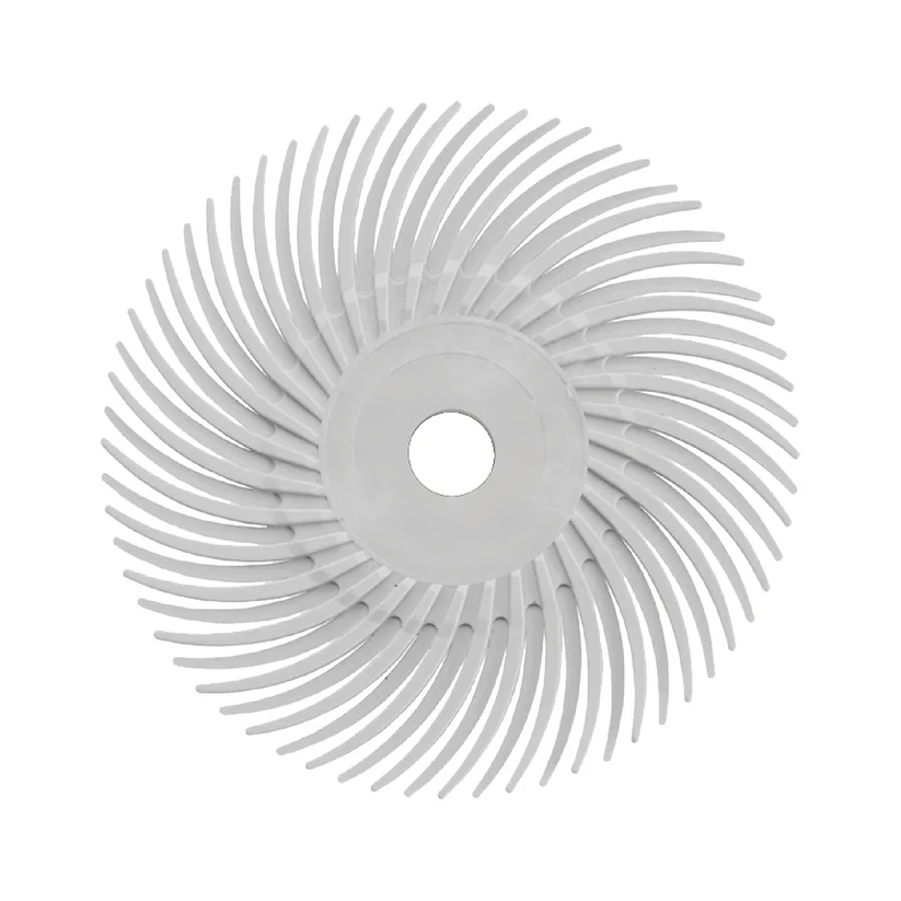 [145-5224] Dedeco® SUNBURST® Radial Discs - 3" (3/8" Center Hole) - 120 grit (Pkg. of 12)