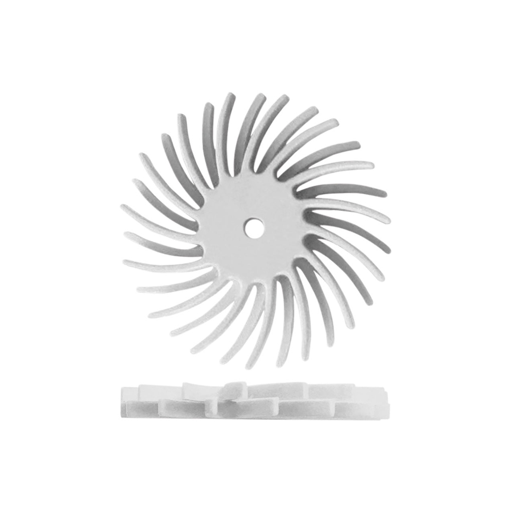 Dedeco® SUNBURST® Dual Radial Discs - 7/8" White, 120 grit (Pkg. of 12)