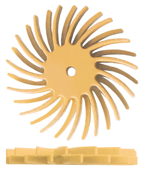 Dedeco® SUNBURST® Dual Radial Discs - 7/8" Peach, 6 Micron (Pkg. of 12)
