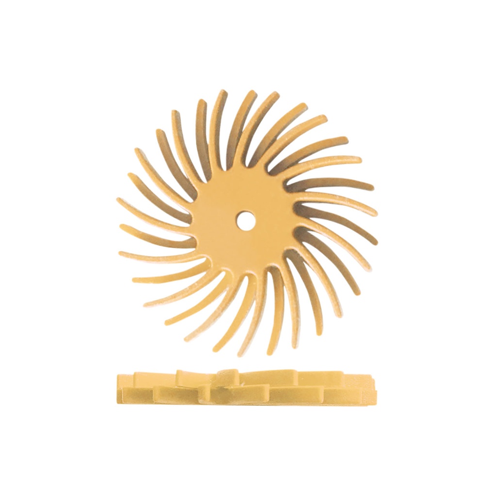 Dedeco® SUNBURST® Dual Radial Discs - 7/8" Peach, 6 Micron (Pkg. of 48)
