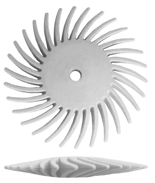 Dedeco® SUNBURST® Knife Edge Radial Discs - 7/8" White, 120 grit (Pkg. of 48)