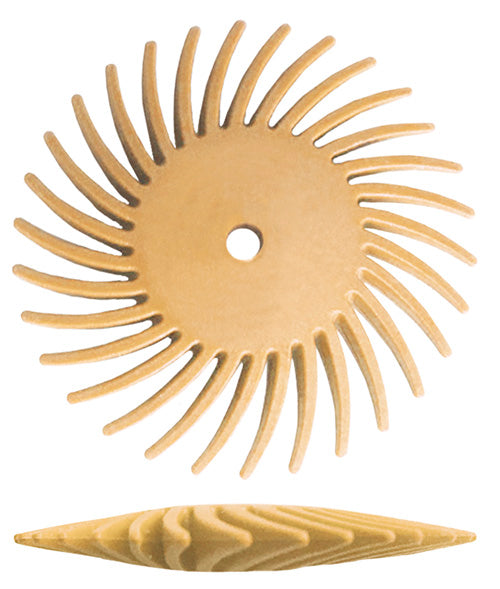 Dedeco® SUNBURST® Knife Edge Radial Discs - 7/8" Peach, 6 Micron (Pkg. of 48)