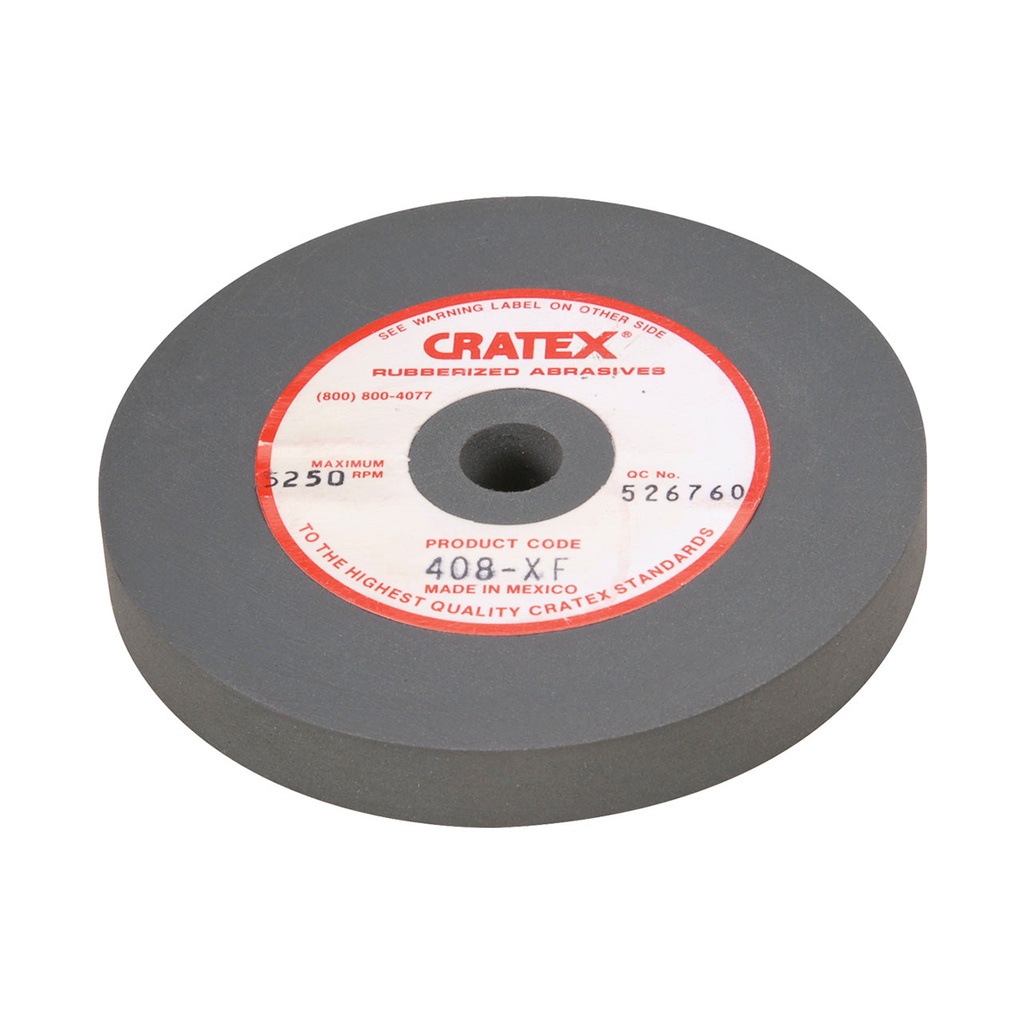 [146-0408] Cratex® Large Wheel, 4"x1/2" - 408 Extra-Fine