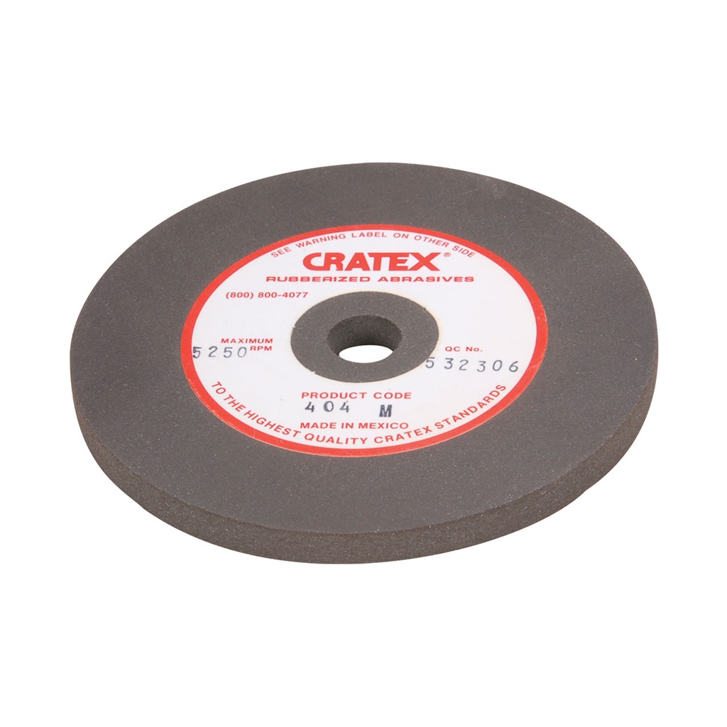 [148-0404] Cratex® Large Wheel, 4"x1/4" - 404M Medium