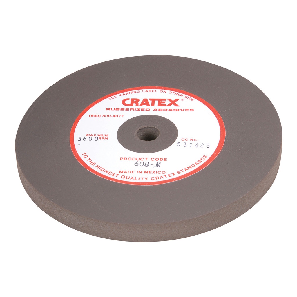 [148-0608] Cratex® Large Wheel, 6"x1/2" - 608 Medium