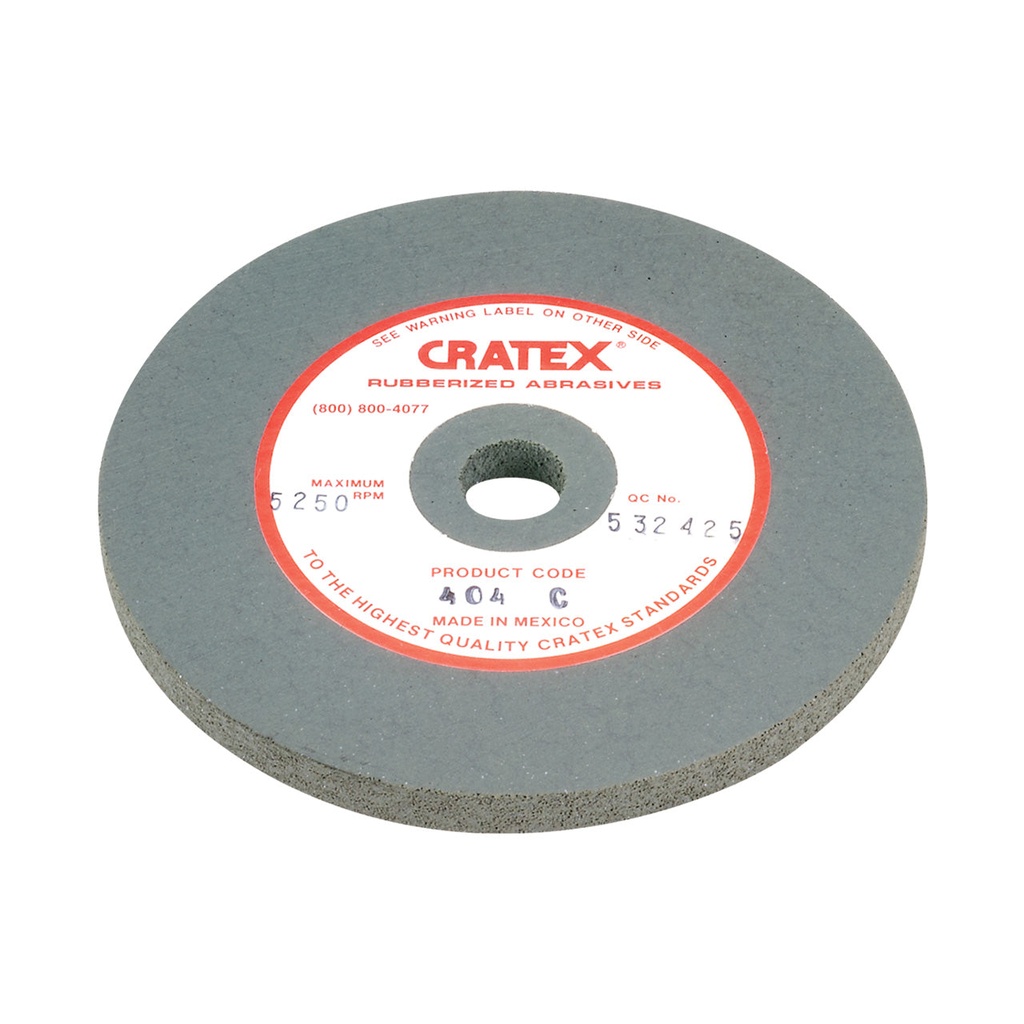 [149-0404] Cratex® Large Wheel, 4"x1/4" - 404 Coarse