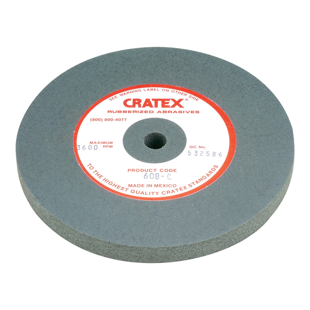[149-0608] Cratex® Large Wheel, 6"x1/2" - 608 Coarse
