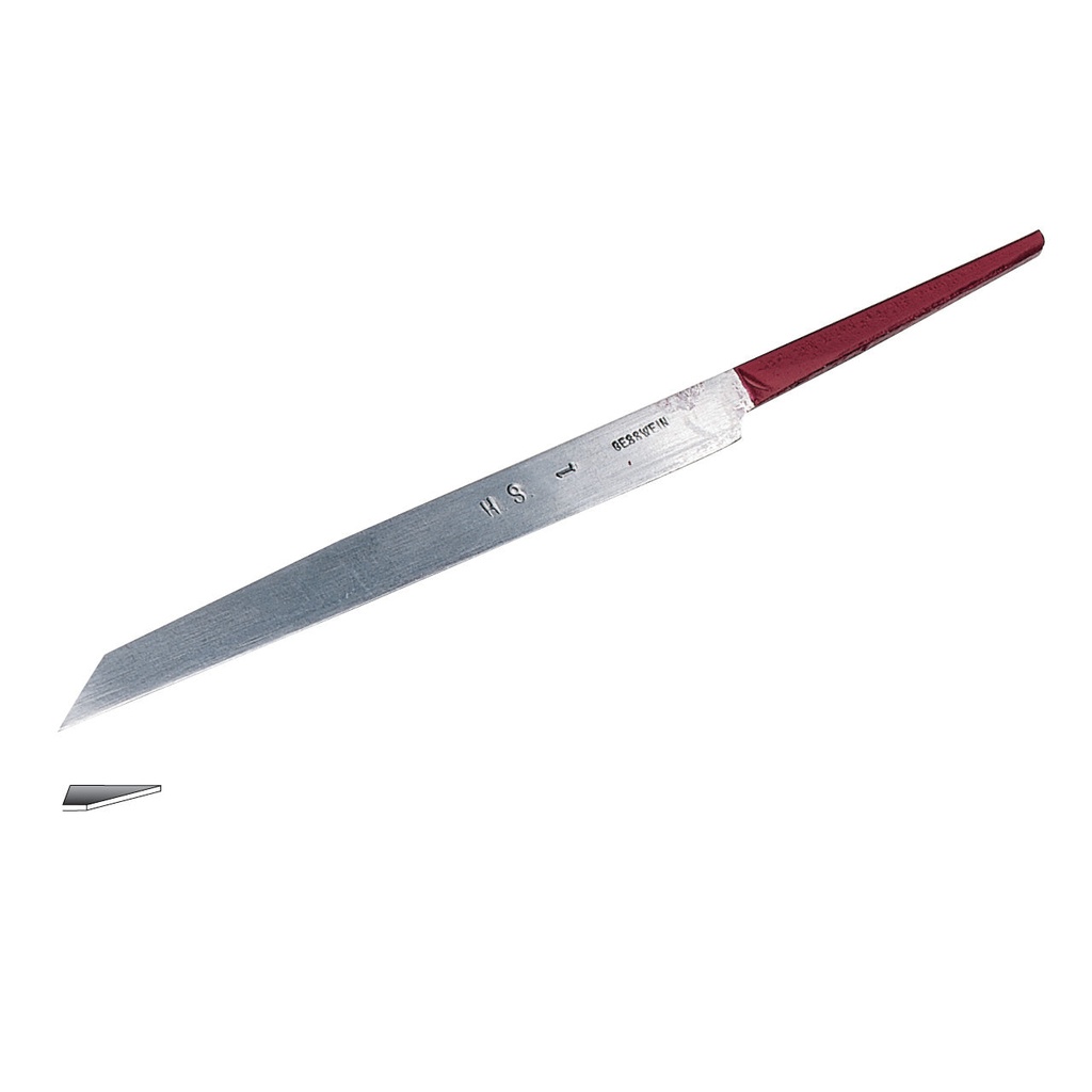 Gesswein® Red Tang Flat 39 Graver