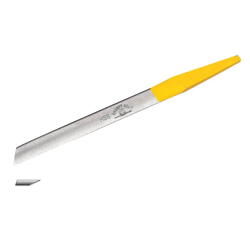 Grobet USA® Point 4/0 High Speed Steel Yellow Tang® Graver