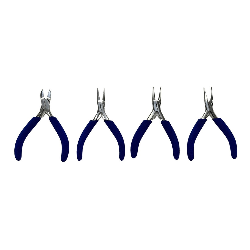 [180-0335] Foam Grip Stainless Pliers - Set of 4