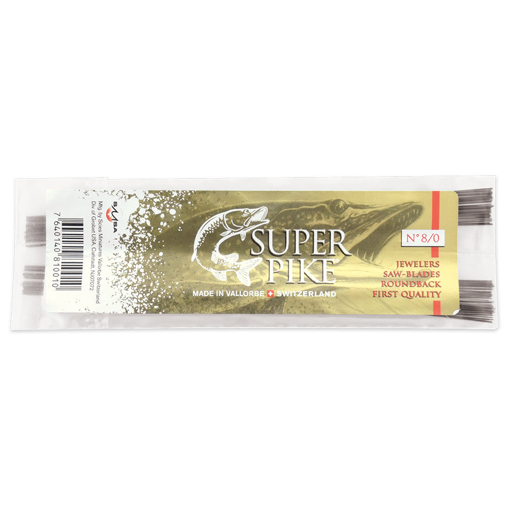 Super Pike® Swiss Saw Blades - 8/0, 1 Dozen