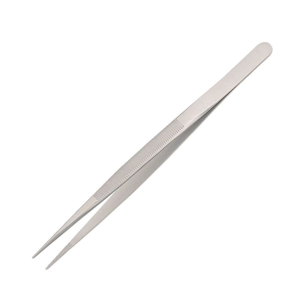 [195-0355] Dumont® Diamond Serrated Tip Tweezers - Stainless, Medium Point
