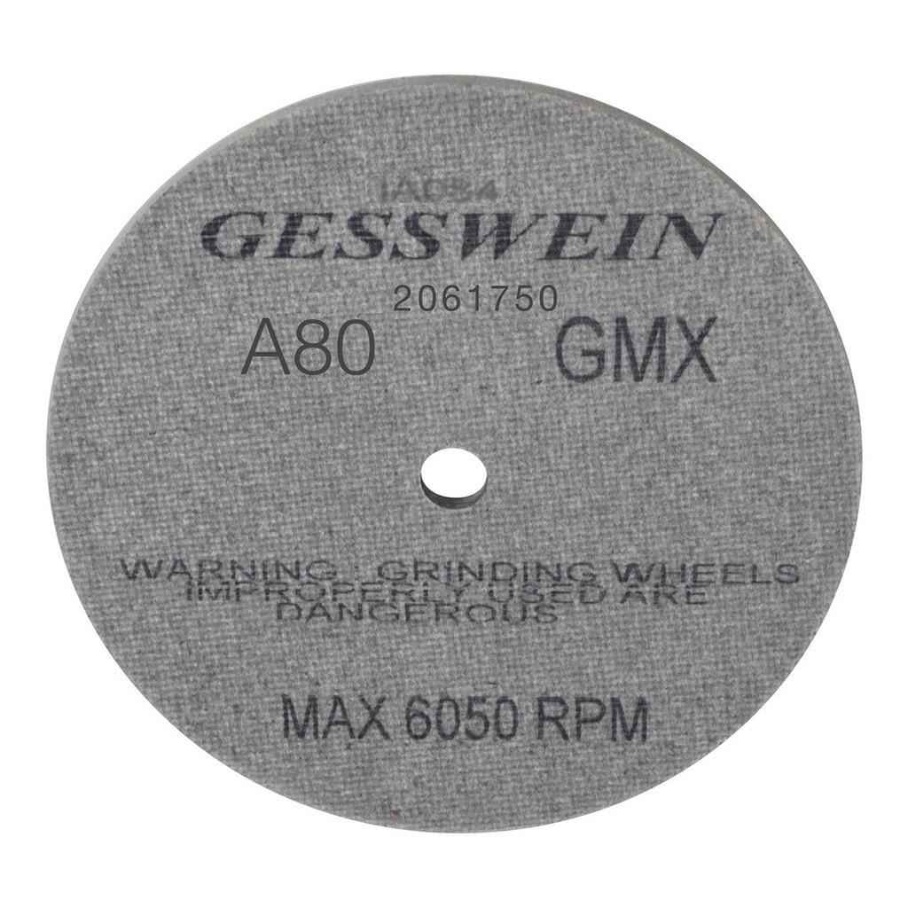 [206-1750] 6" x 1/2" GMX Wheel 80 Grit