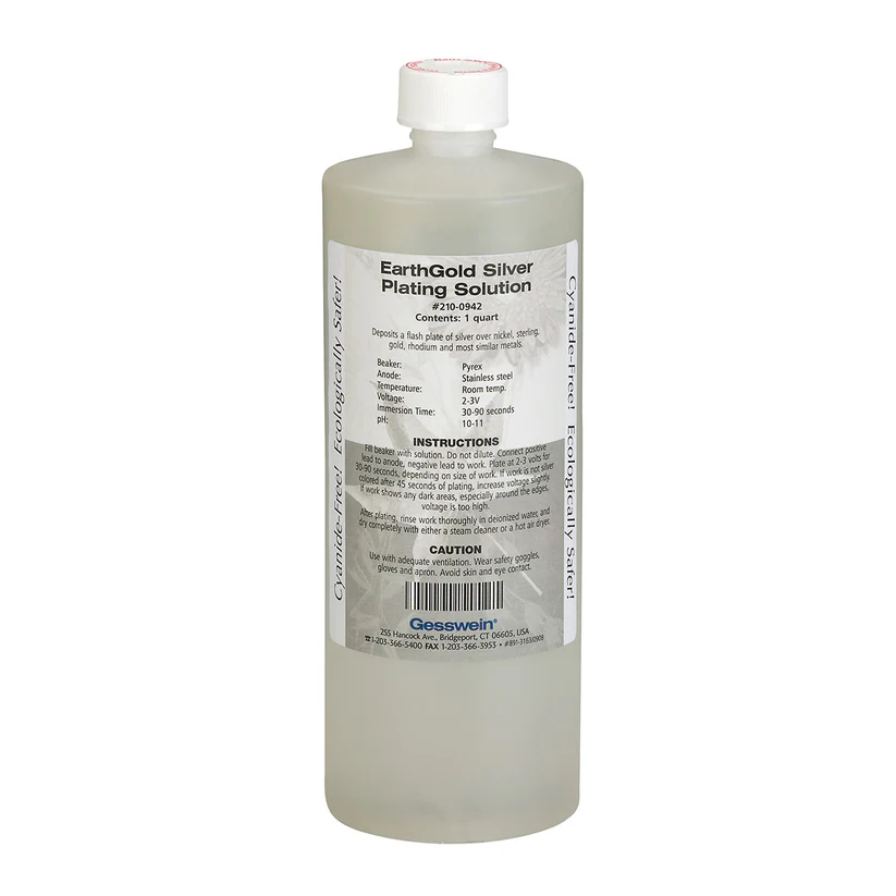 EarthGold Plating Solution Silver 1 Quart