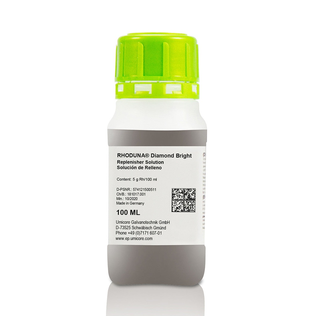 [210-1040] Umicore® RHODUNA® Diamond Bright Replenisher Solution - 5 Gram