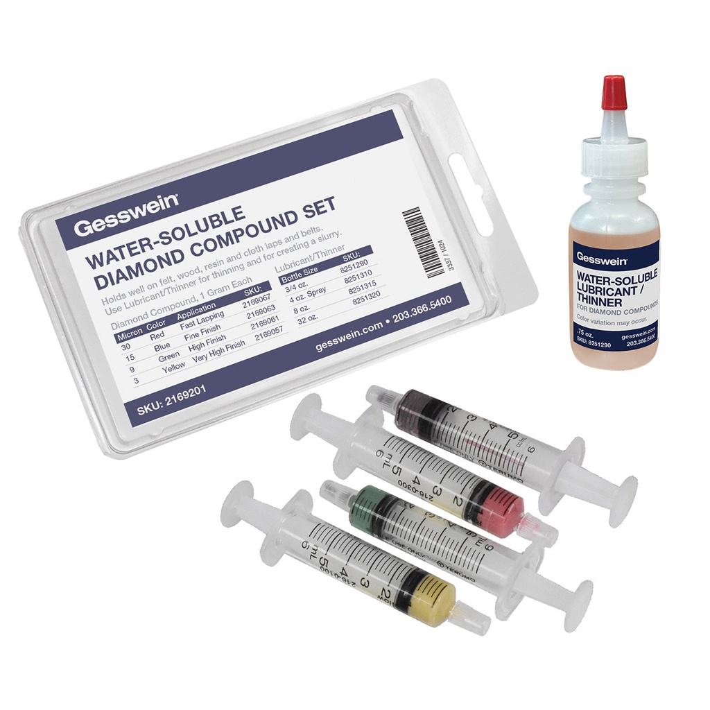 [216-9201] Gesswein® Diamond Compound Sets - Water Soluble Set