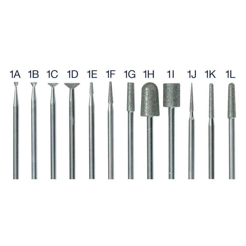 [226-1160] Diamond Bur, 3/32" Shank - Set #1