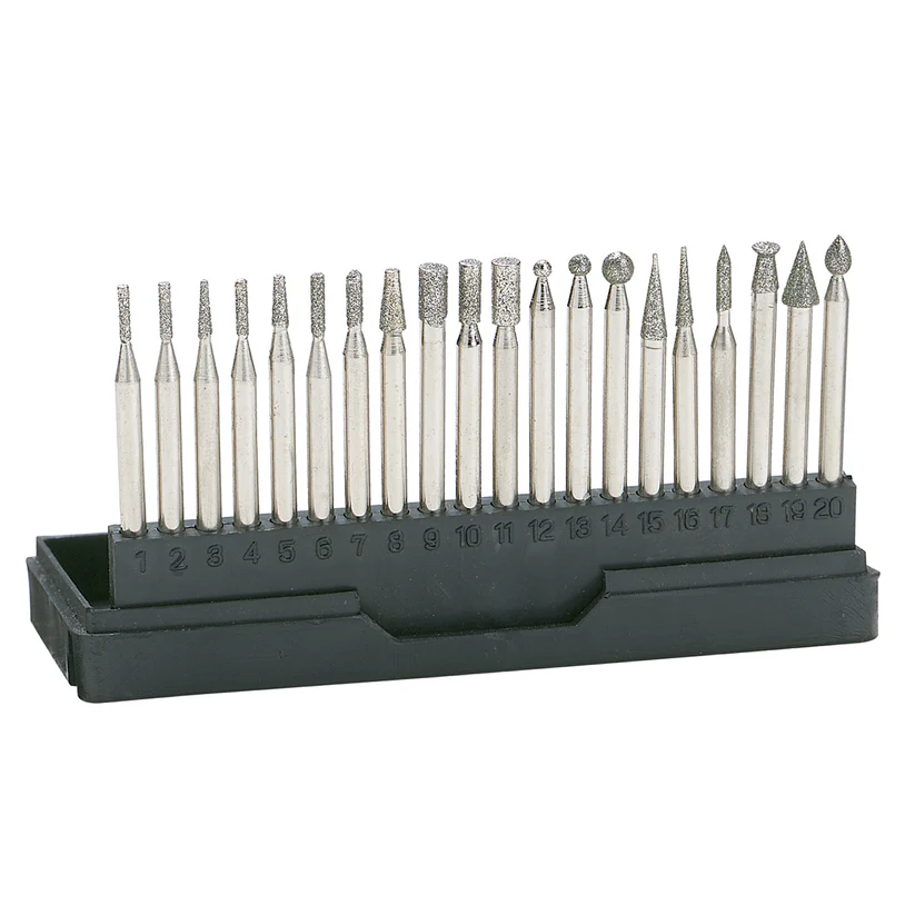 Economy Diamond Bur Set - 3/32" Shank