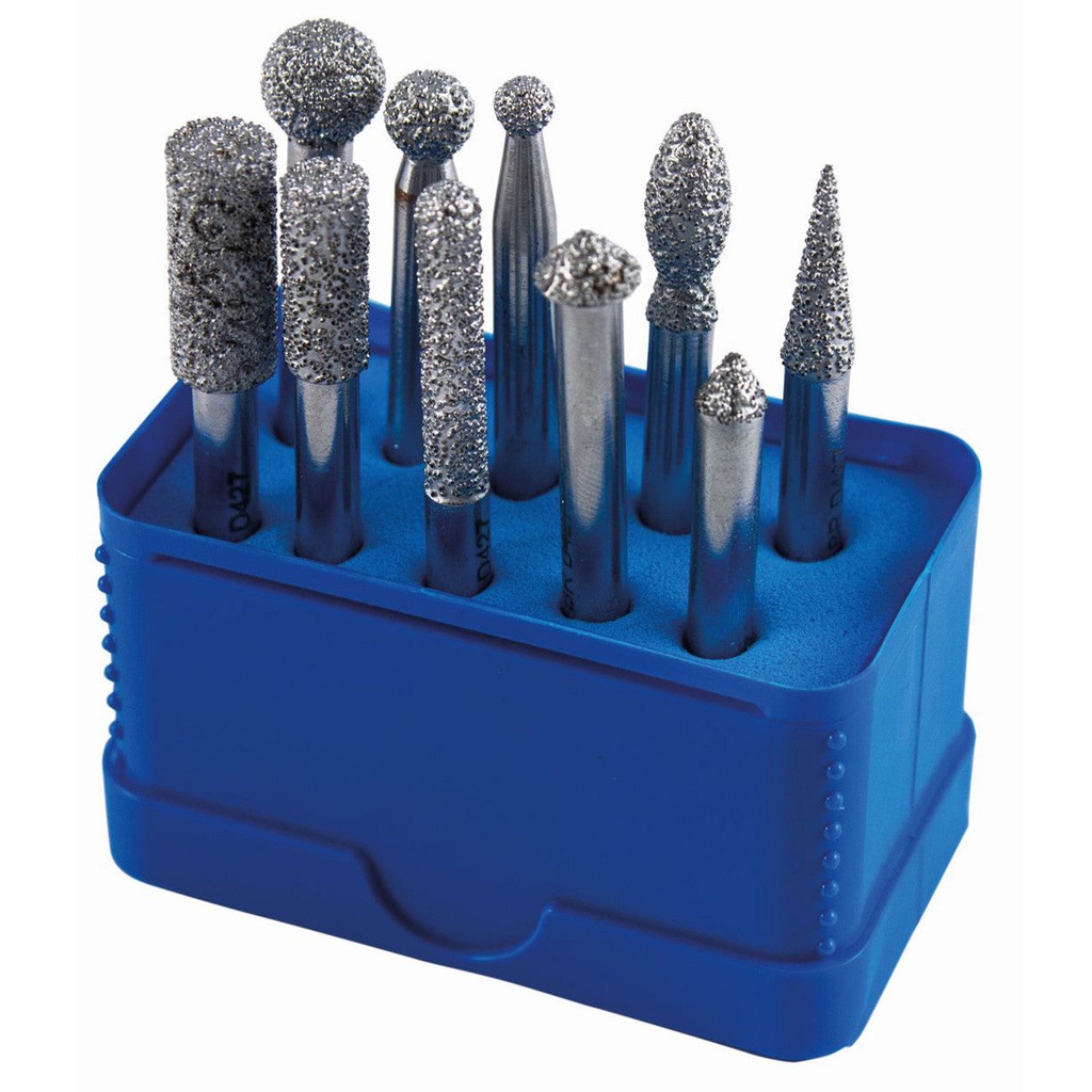 [226-3020] Diamond Vacuum Brazed Points 6mm shank Set of 10