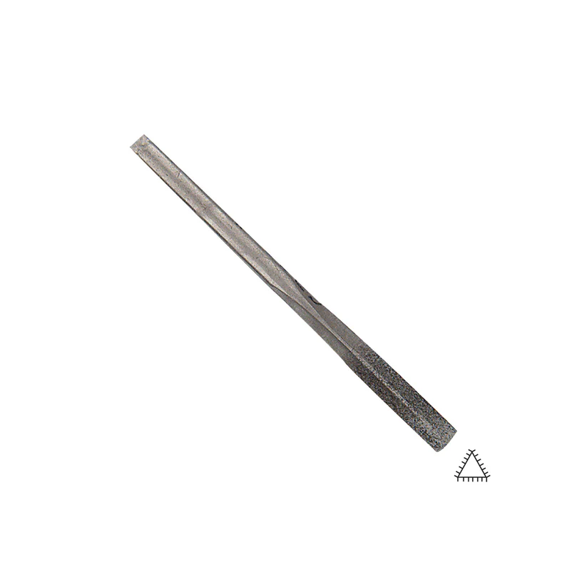 [240-1535] Three-Square 3mm Gesswein® Diamond Poli File Medium