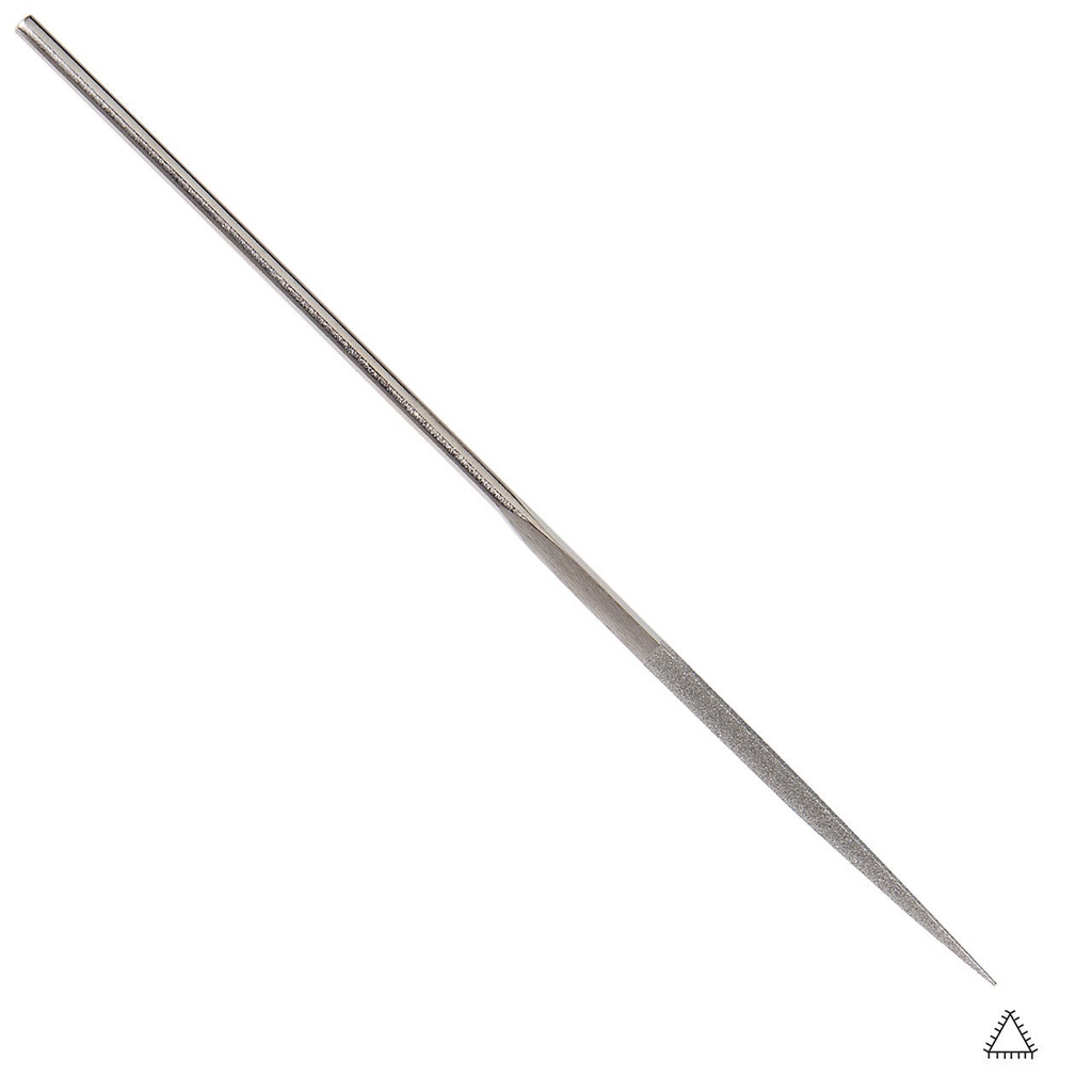 [240-2215] 120 Grit 3-Square Diamond Needle File