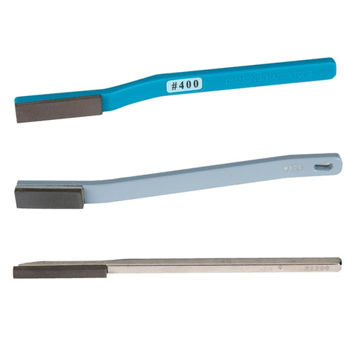 [240-3033] Flat 800 Grit Plastic Handled Resinoid Diamond Lapper