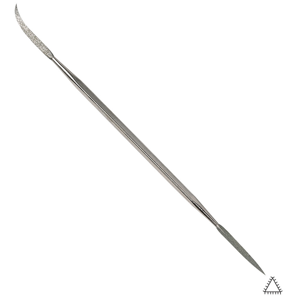 [240-3222] Gesswein® 22R Three-Square Curved Diamond Riffler