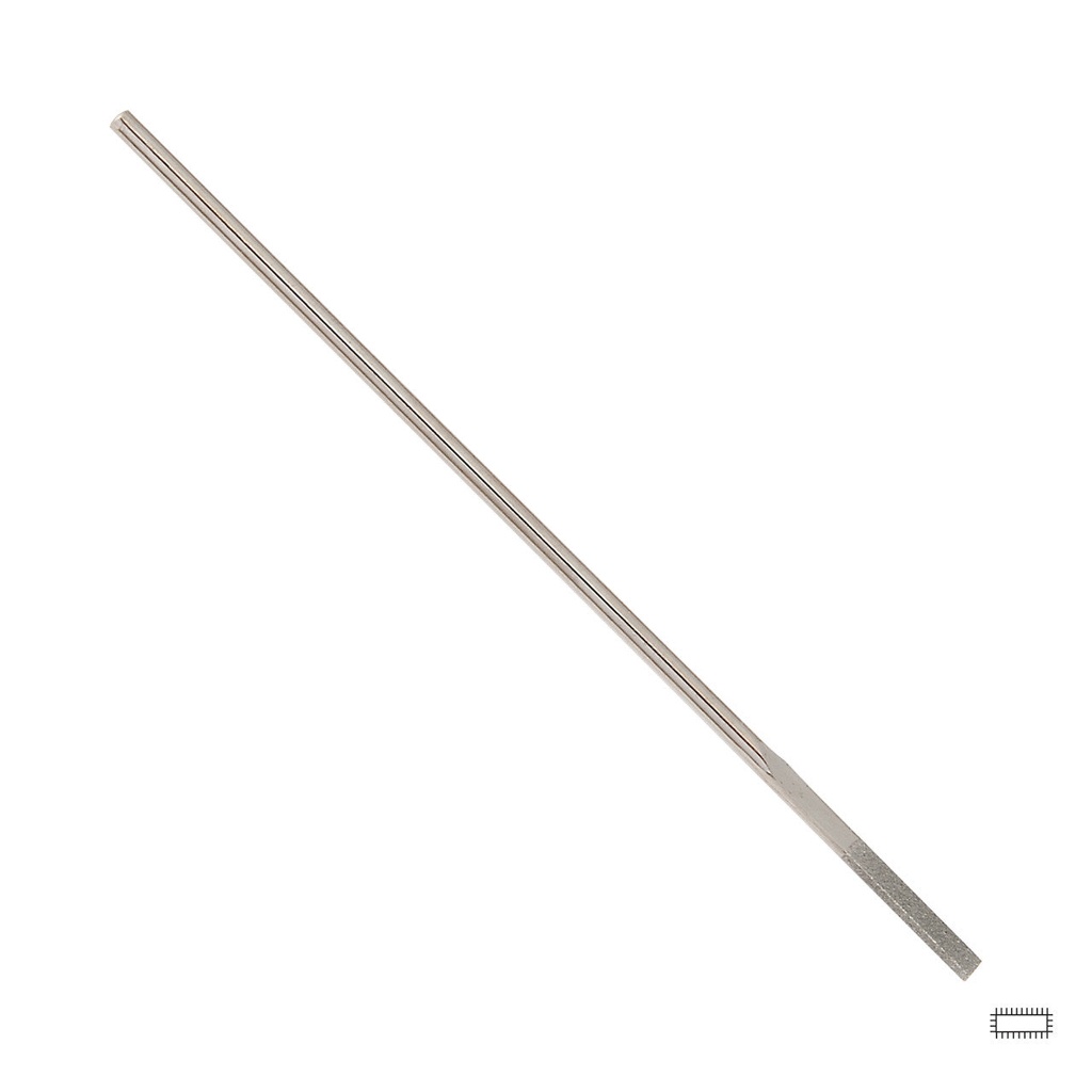 [240-3303] Gesswein® Single End Diamond Rifflers - Flat, 3.5 x 1.5mm