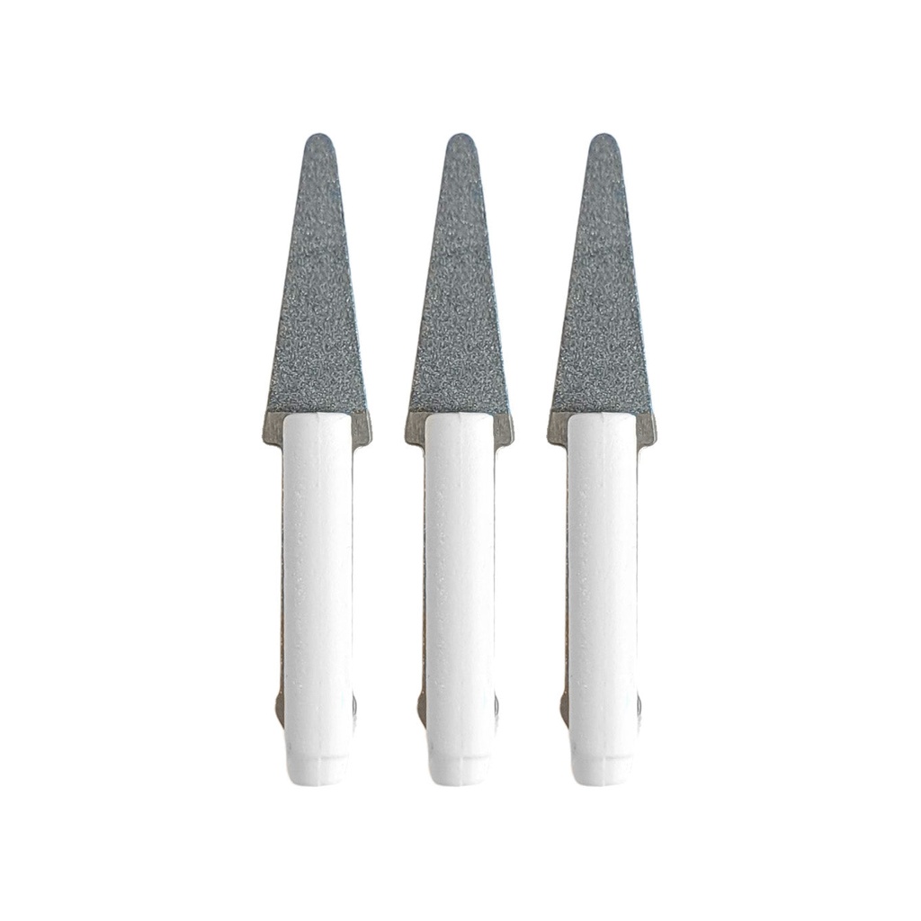[241-0624] Mini-Filer Diamond Tips, 2mm Shank - Knife, 30 Micron (Pkg. of 3)