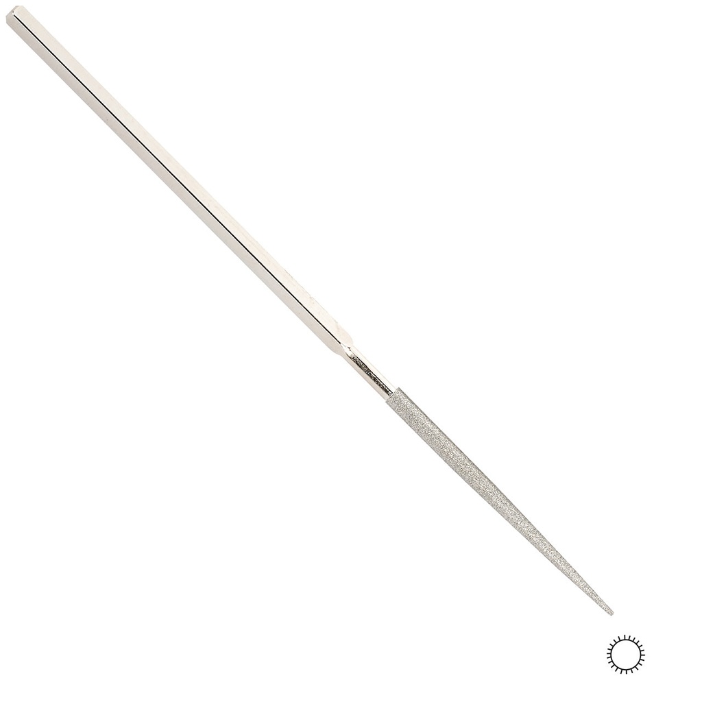 [241-0732] Gesswein® Round 100 Grit Heavy-Duty Diamond Hand File