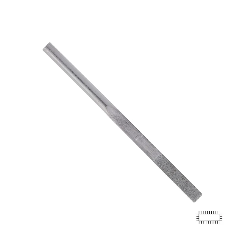 [241-0814] Gesswein® 3x56mm, 200 Grit, Tapered Diamond Poli File
